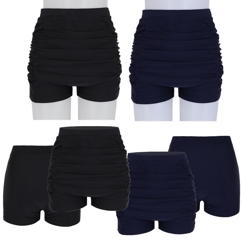 ruched swim shorts
